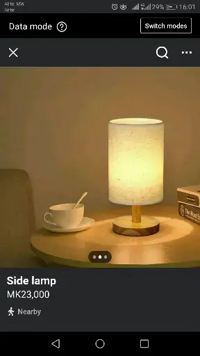 Side bed lamp